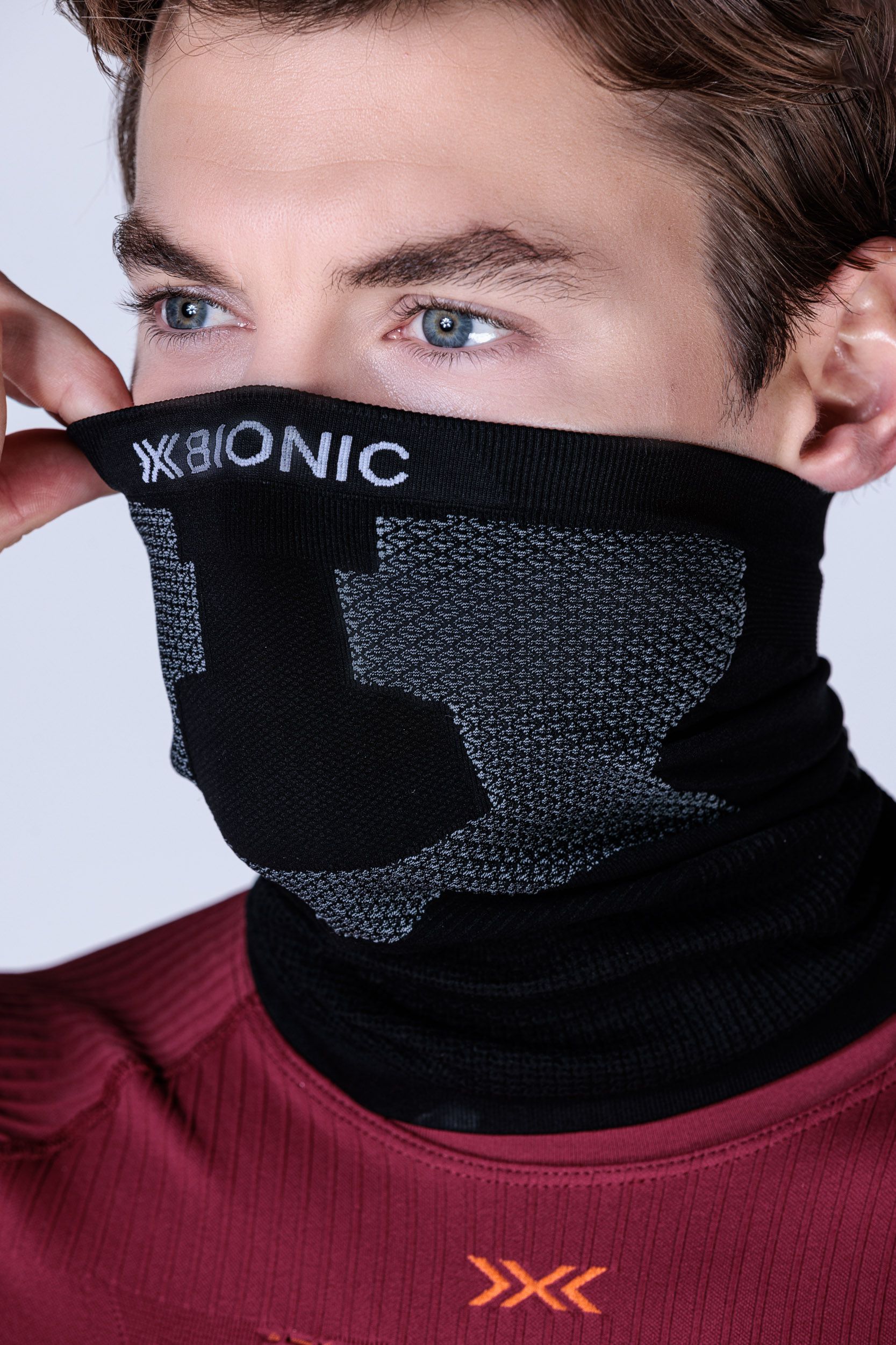 Neckwarmer Unisex / X black/grey / 1