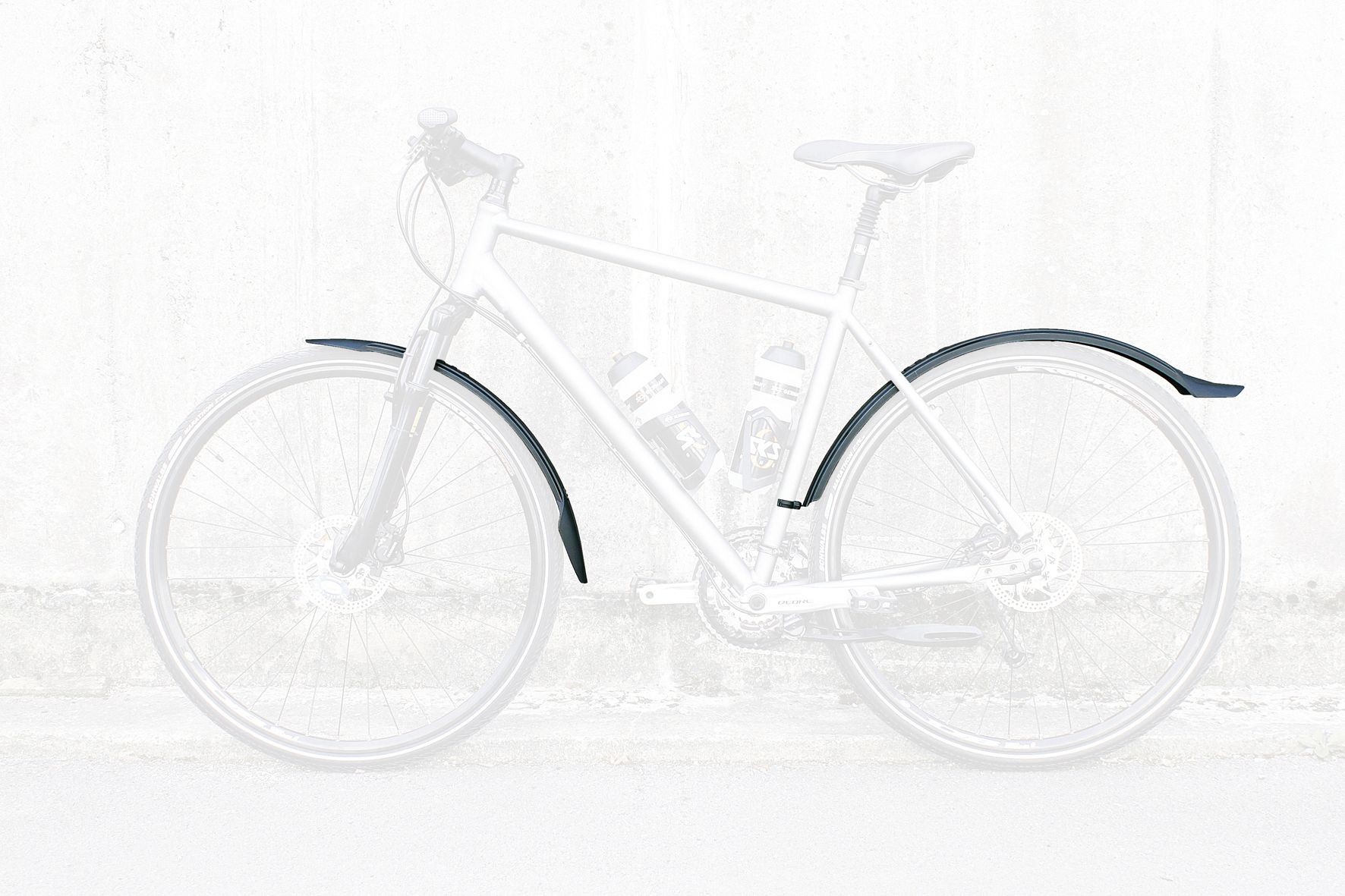 Steckschutzblechgarnitur Velo 55 Cross 28 schwarz / schwarz