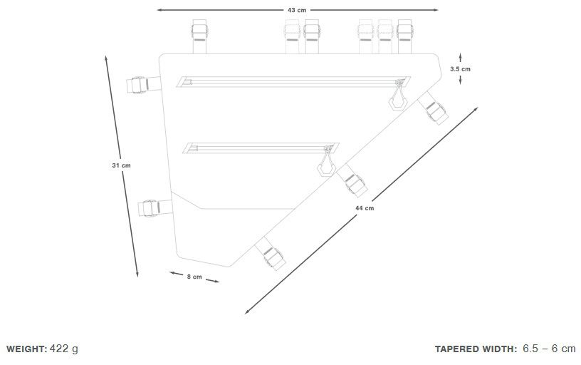 EXPEDITION FULL FRAME PACK Rahmentasche / black / 6.8l