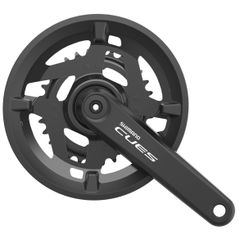 Kettenradgarnitur Cues FC-U4010 Double 9/10/11-Gang / schwarz / 175 mm, 46x30, 48.8, ja (einfach), nicht kompatibel