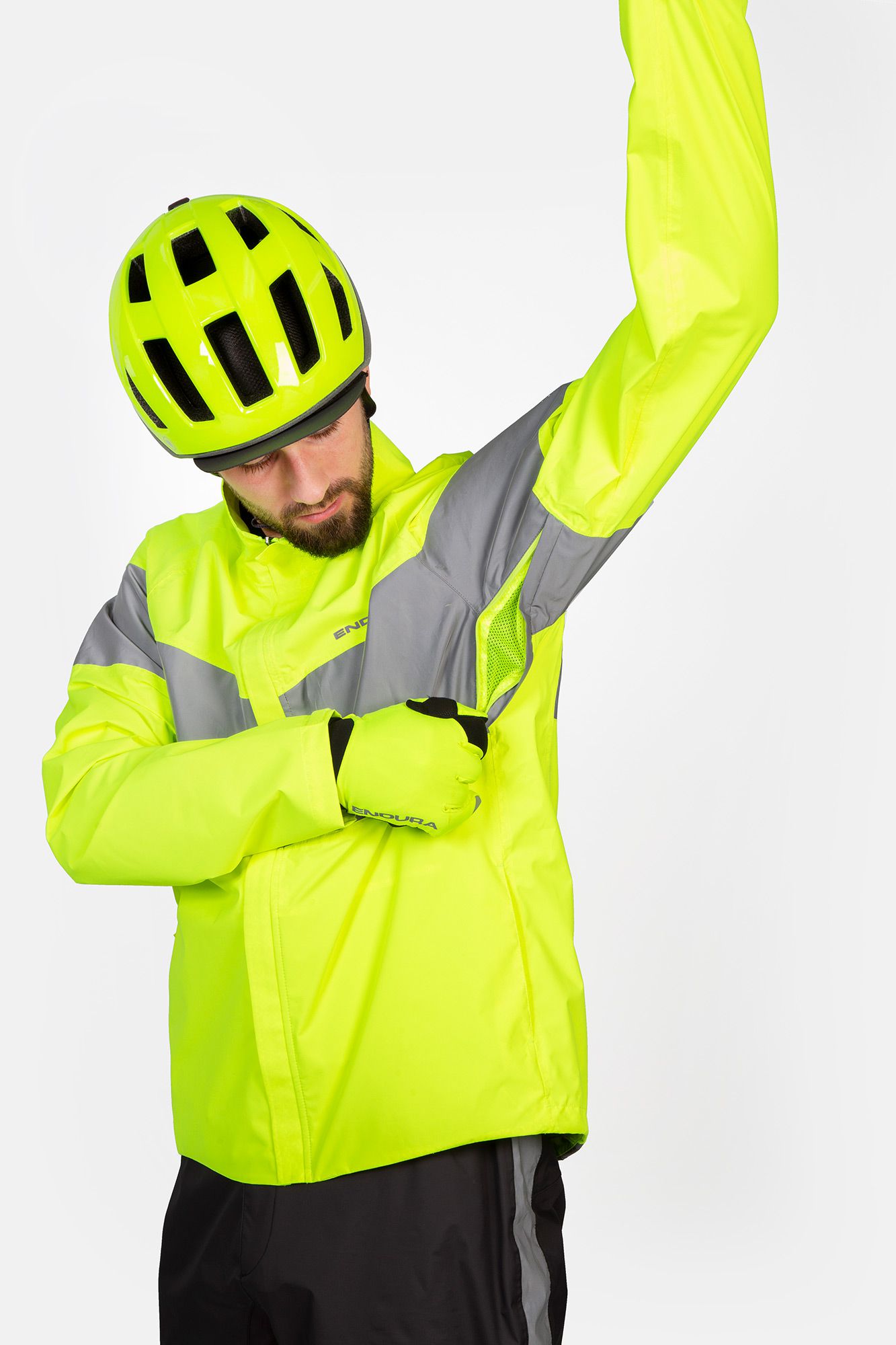 URBAN LUMINITE EN1150 Herren-Regenjacke / neon-gelb / S