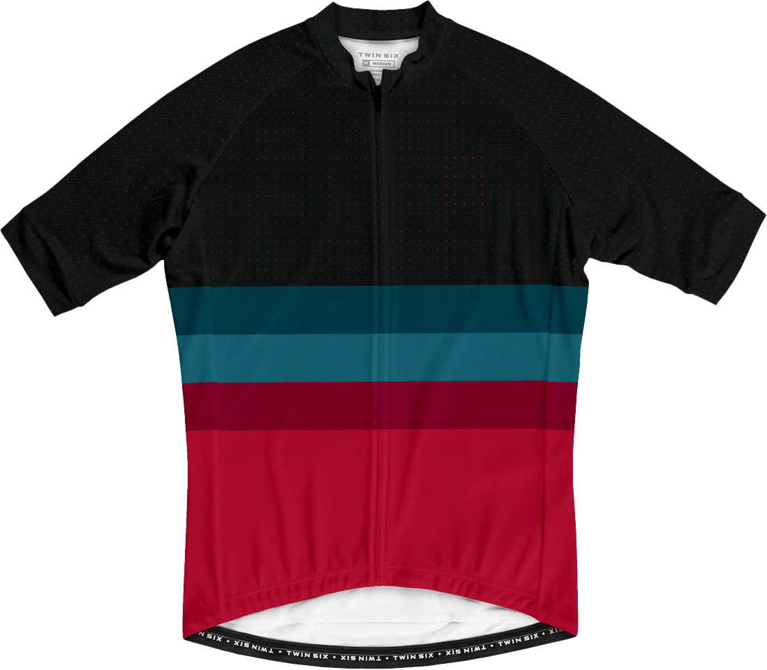 THE SOLOIST Herren-Kurzarmtrikot / black/red / L