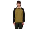 TARN WIND Herren-Merino-Langarmshirt mit Windschutz / lichen/black / XXL