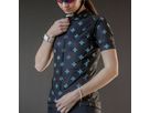 THE FURTHERMORE Damen-Kurzarmtrikot / black/blue / L