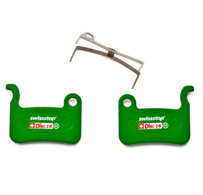 DISC C 16 Bremsbelag, organisch, für Shimano M975/M966/M775/M765/M585/M535/M665 / grün / ORGANISCH