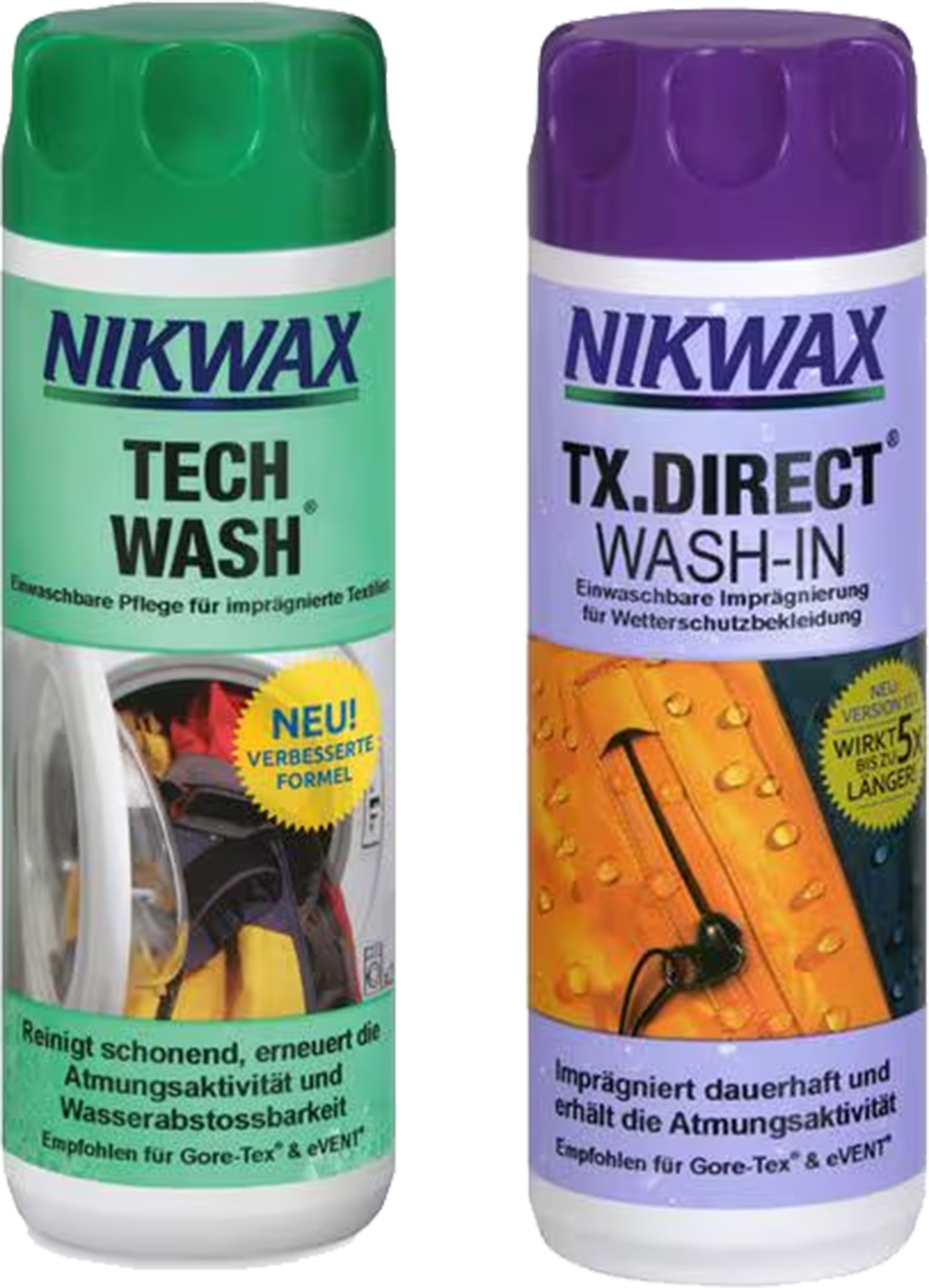 DUOPACK Waschmittel+Imprägnierung für Regenbekleidung / 2 X 300ML