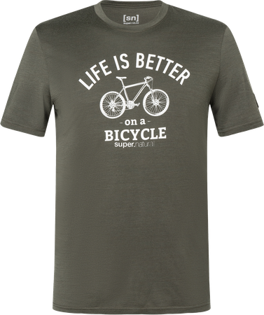 BETTER BIKE BIO Herren-Kurzarm-Merino-Shirt / black ink/white stone / S