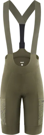 ODYSSEY Damen-Gravel-Trägerhose / military green / M