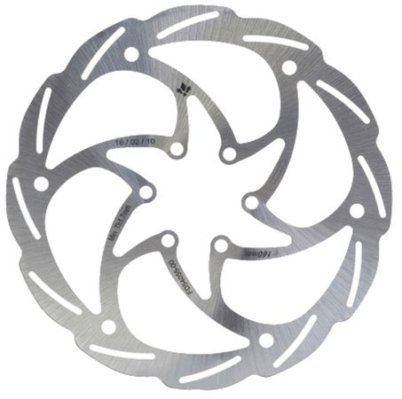 MONOLITIC DISC ROTOR, 6-Loch Bremsscheiben / silber / 160mm