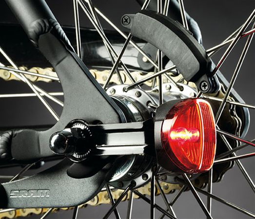 SL 150 RIM batterieloses Naben-Dauerlichtset für Felgenbremse / schwarz