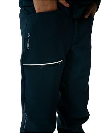 QIMSA Kinder-Softshellhose / dark sea / 158/164