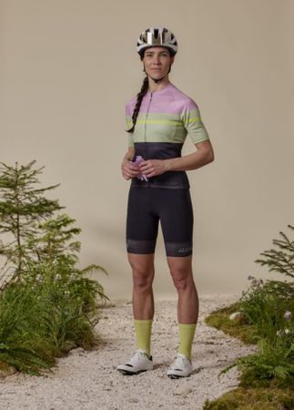 SCHNECKM Damen-Kurzarmtrikot / alpine wooods multi / S