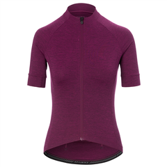 NEW ROAD Damen-Gravel-Kurzarmtrikot / fucshia heather / M