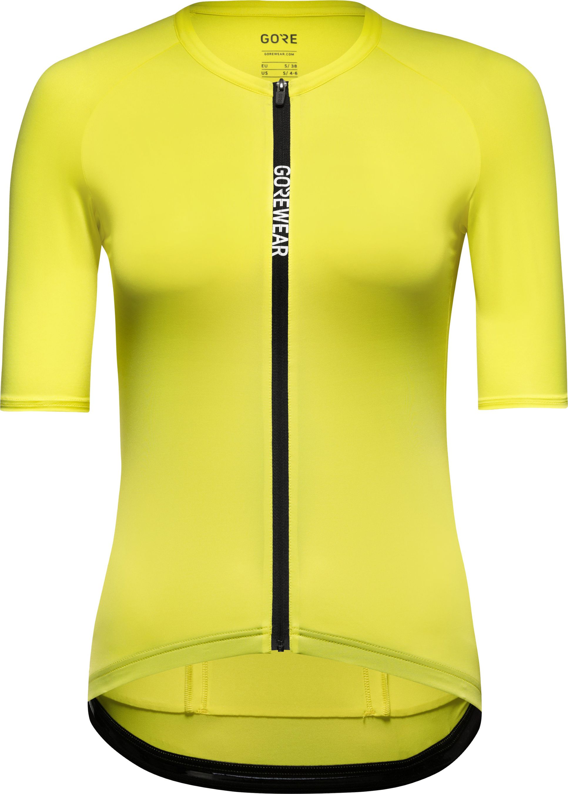 SPINSHIFT Damen-Kurzarmtrikot / washed neon yellow / 38