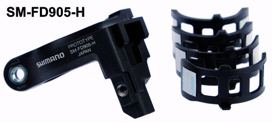 Umwerfer-Adapter SM-FD905 / Schwarz / ohne Schraube, Platte/E-Typ