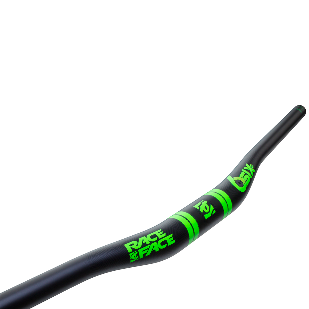 Sixc Carbon 35X820 20mm Riser Bar , carbon/green