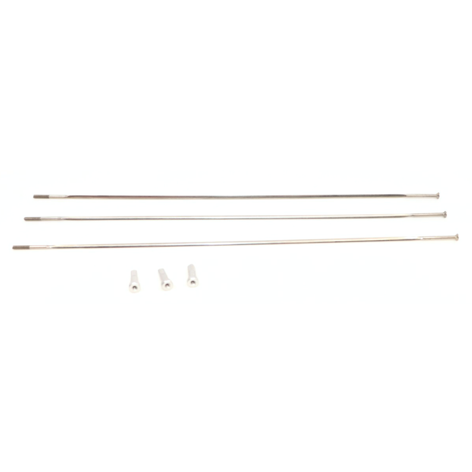 Spoke and Nipple 236mm CX-Ray Straight Pull Qty 3 / silver