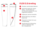 FLEXI 2.0 Armlinge / schwarz / XL/XXL