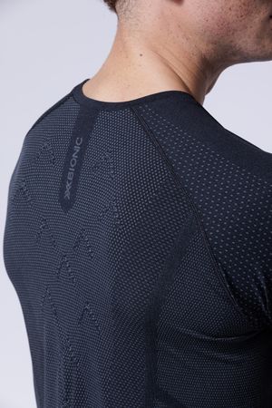 X-Bionic Men XCeed Run Shirt SH SL / X black rhino grey / XL