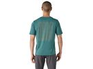 CAP COOL Herren-Kurzarmshirt / strataspire: wetland blue x-dye / M
