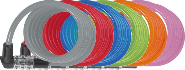 Abus Spiralkabelschloss 3506C Code / assortiert