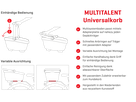MULTITALENT Universalkorb / anthrazit