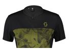 TRAIL FLOW ZIP Damen-Kurzarmtrikot / black/fir green / XS