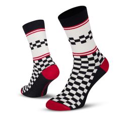 Classic Jersey Socks / black ecru / 39-42