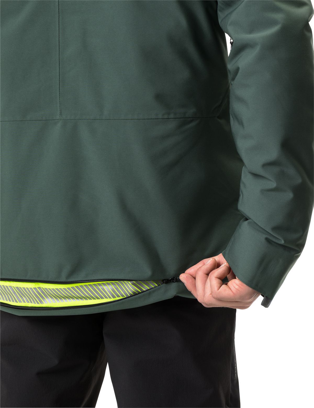 CYCLIST WARM Herren-Regenjacke / dusty forest / L