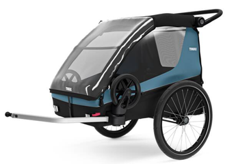 THULE COURIER 2 "3in1" Kinder-, Transport- und Hundeanhänger / blau