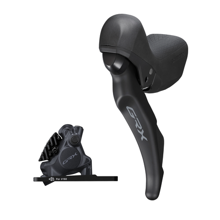 Scheibenbremsen-Set GRX BR-RX410 mit ST-RX600 / schwarz / vorne, Hebel links, bremsen, schalten, 2, 100 cm