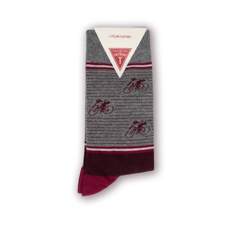 Vintage Cyclist Socks / aubergine / 35-38