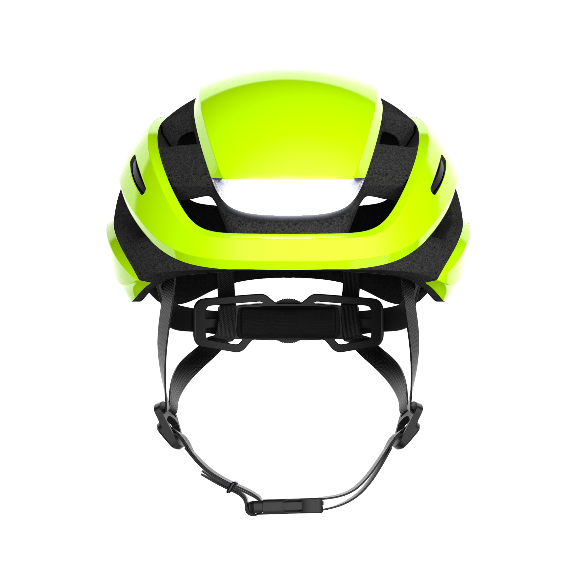 ULTRA MIPS Velohelm mit Front- und Rücklicht / lime / 54-61CM