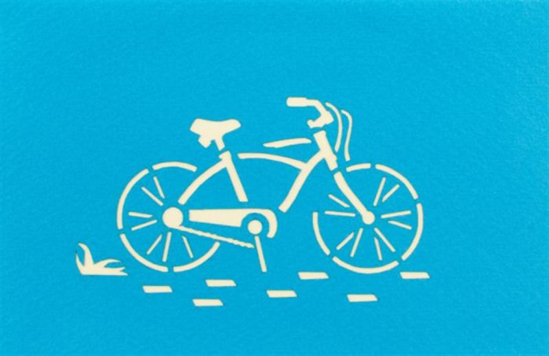 3D-Grusskarte Velo