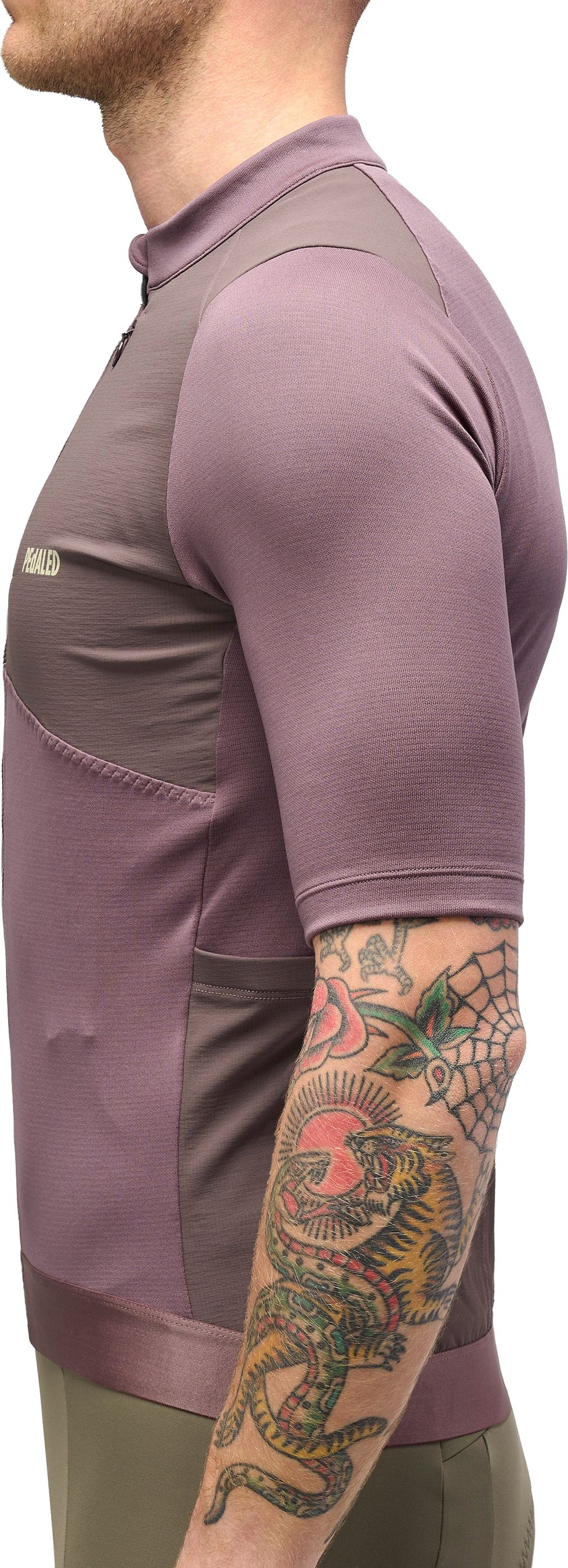 ODYSSEY MERINO Herren-Gravel-Kurzarmtrikot / raisin purple / XL