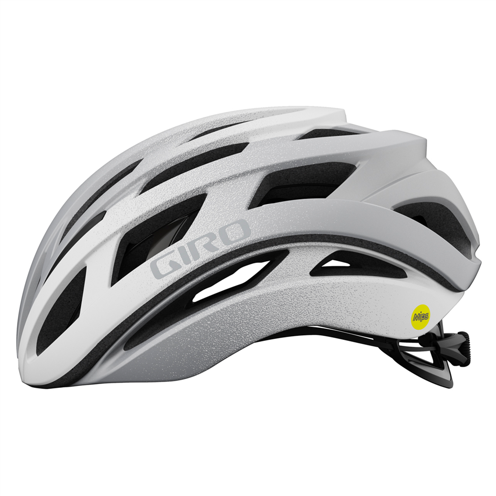 HELIOS SPHERICAL MIPS Velohelm / matte white/silver fade / M 55-59