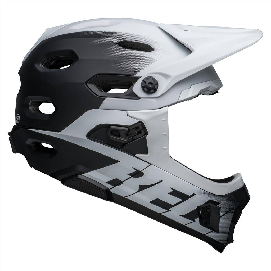 Super DH Spherical MIPS Helmet, matte black/white - Hauptansicht