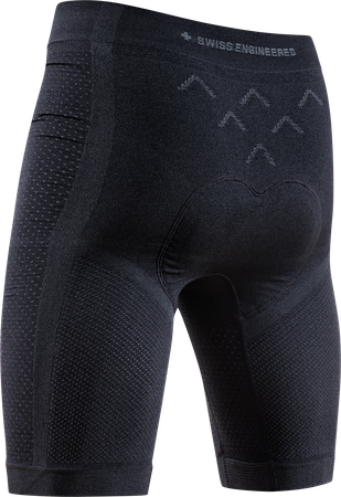 X-Bionic Men XCeed Ride Liner Shorts / X black rhino grey / S