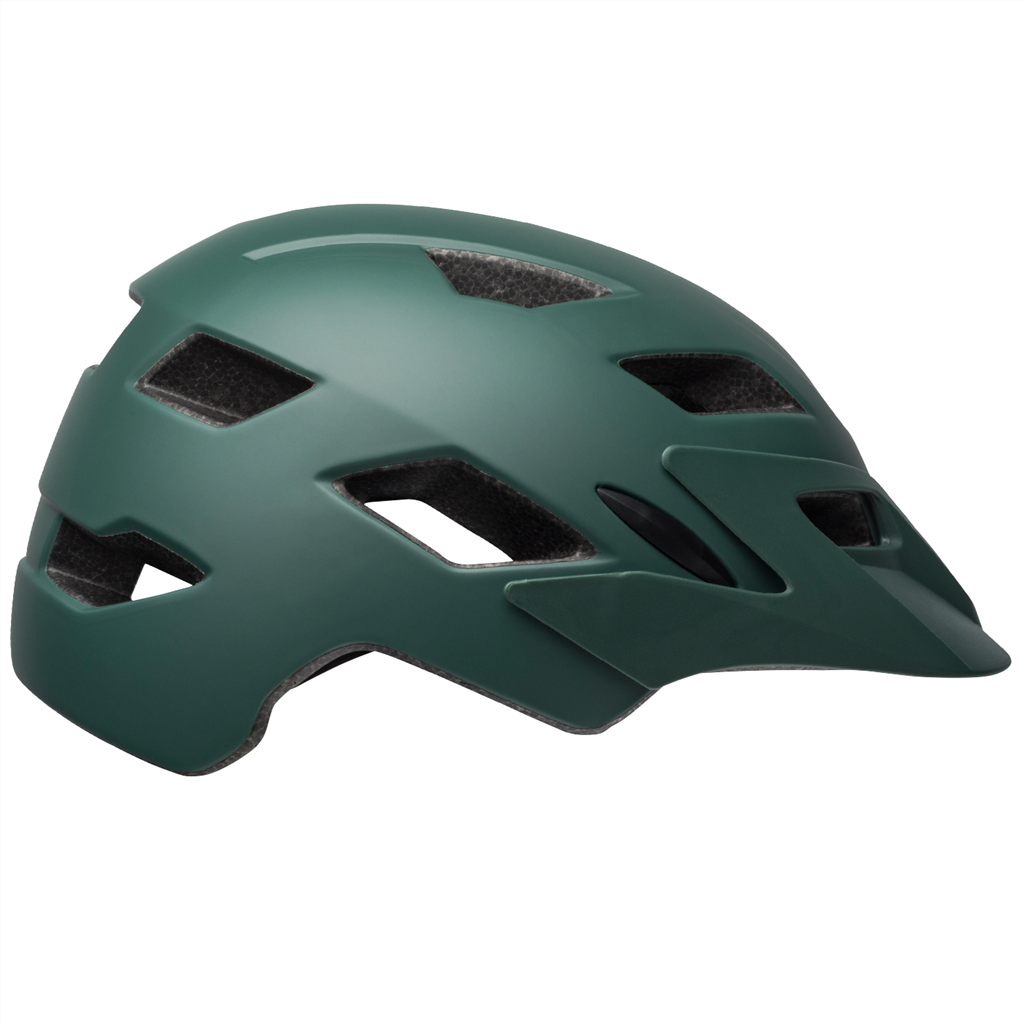Sidetrack Youth MIPS Helmet , matte dark green/orange - Hauptansicht