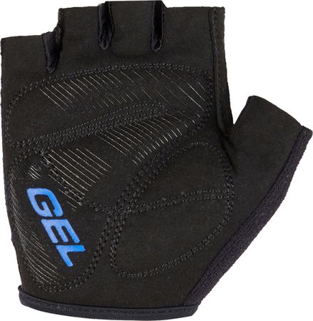 CHADI Kinder-Kurzfingerhandschuhe / black/cobalt blue / M=5