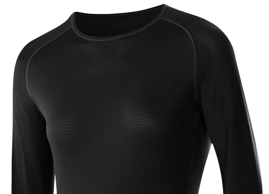 TRANSTEX LIGHT Damen-Langarmshirt / black / 34