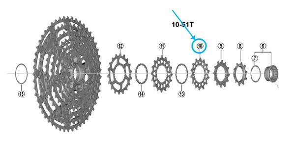 Zahnkranz CS-M9200 / 14 Zähne