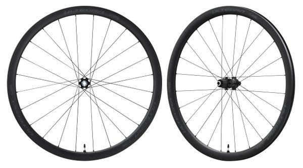 Road Radsatz Ultegra WH-R8170-C36 Tubless Disc / Schwarz / Laufradsatz, 12 mm/12 mm, 100mm/142mm, 11/12