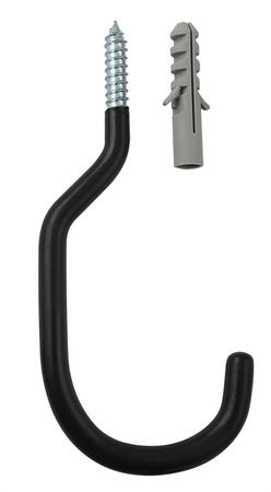 VELOHAKEN 54mm für Reifenbreite bis 2.3", 1 Stk. / schwarz / METALLGEWINDE