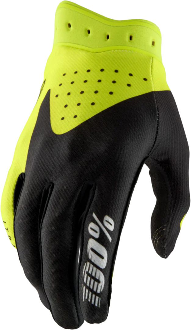 ITRACK YOUTH Gloves / black/fluo yellow / L