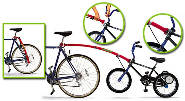 TRAIL-GATOR Tandem-Stange / rot
