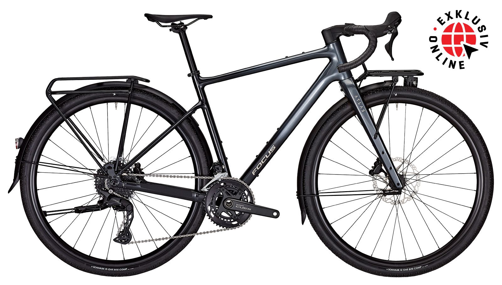 ATLAS 6.8 EQP Gravelbike / Steelgrey/Diamondblack / M