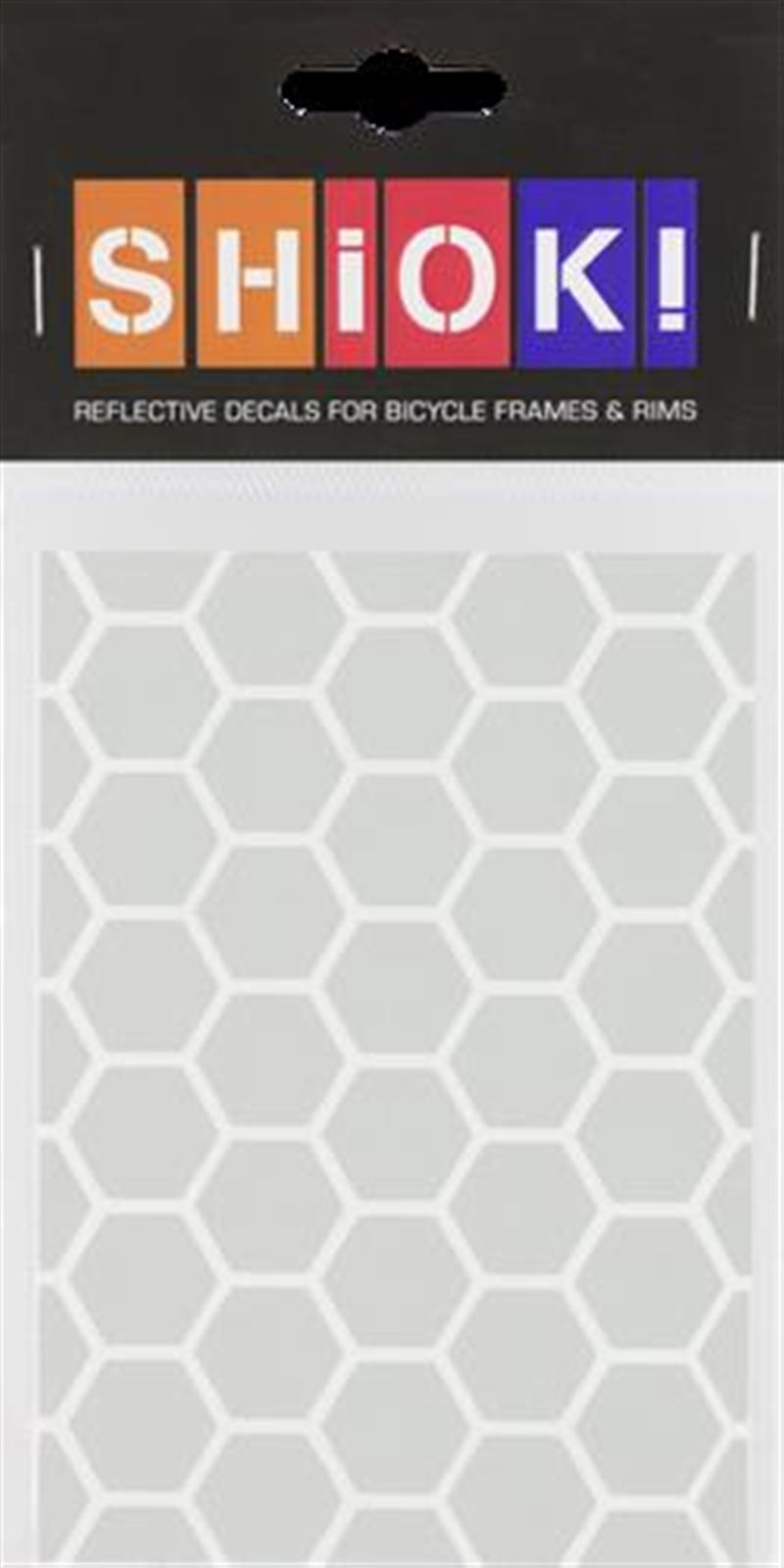 HONEYCOMB Rahmensticker Reflective weiss / weiss
