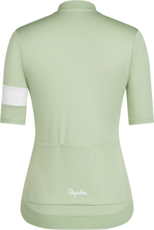 CORE Damen-Kurzarmtrikot / reseda/white alyssum / M