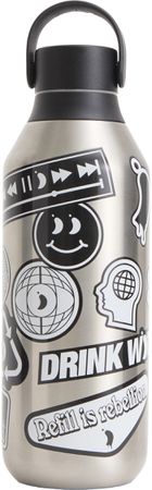 Chilly's Series 3 Refill Rebel 500ml Bottle / Refill Rebel